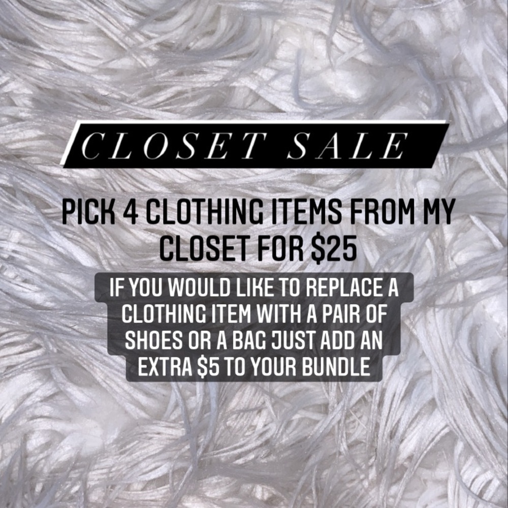 CLOSET SALE